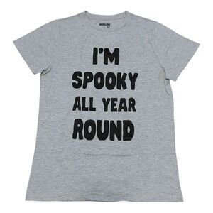 Mission Ridge Men's I'm Spooky All Year-Round Halloween T-shirt Size M or L Gray